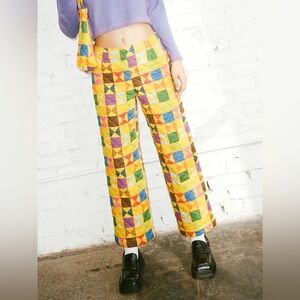 Lisa Says Gah Colorful Patchwork Pants